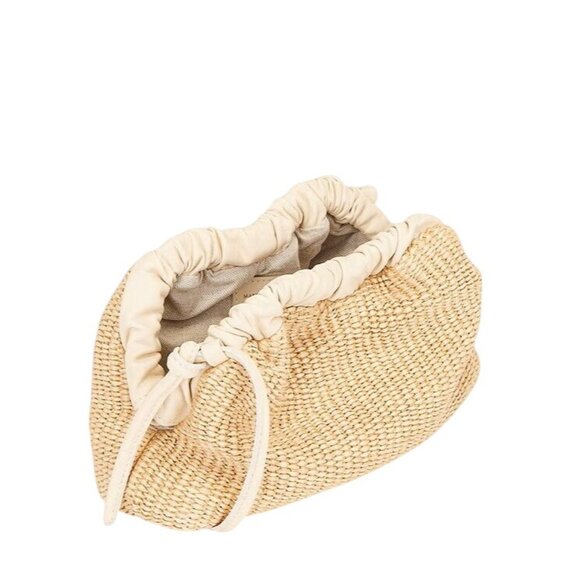 Mansur Gavriel Mini Cloud Clutch in Natural & Jasmine New Womens Crossbody Bag - Picture 5 of 14